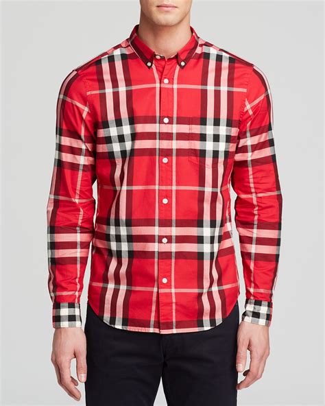 fake burberry button down shirt|burberry check button up shirt.